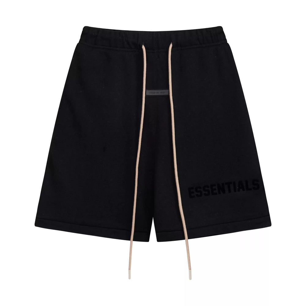 FOG double line ESSENTIALS new American looped silicone letter shorts for men and women loose casual five quarter pants