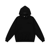 Fear Of God Essentials Black Tone-On-Tone Logo Pullover Hoodie