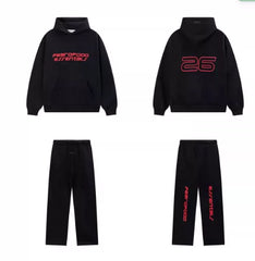 ESSENTIALS Racing Graphic Hoodie Tracksuit Set