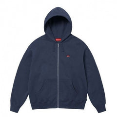 Supreme Small Box Logo Zip Hoodie Navy