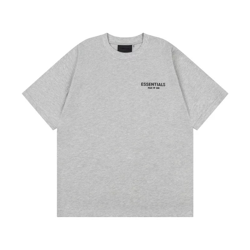 FOG Hip Hop Loose ESSENTIALS High Street Trendy Brand Adhesive Short Sleeve Summer American Men's Pure Cotton Couple T-shirt (2)