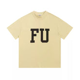 Fear of God Essentials FU Front Letter Mock Neck Loose Short Sleeve T-Shirt