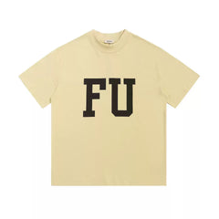 Fear of God Essentials FU Front Letter Mock Neck Loose Short Sleeve T-Shirt