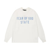 Fear Of God Essentials Fear Of God State Blue Print Long Sleeve Tee