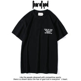 FEAR OF GOD Christmas limited edition FOG Warren Lotas letter printed short sleeved T-shirt
