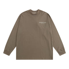 Fear Of God Essentials Mock Neck Logo Long Sleeve Tee
