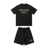 Fear Of God Essentials State Logo T-Shirt & Shorts Set