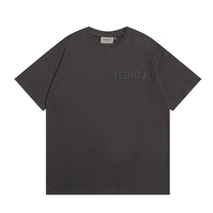 ESSENTIALS Double Line High Street American Loose Couple Trendy Brand FOG Pure Cotton T-shirt Short Sleeve Men's and Women's Summer Top (6)