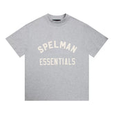 Fear of God Essentials Spelman Arch Letter Mock Neck Loose Short Sleeve T-Shirt