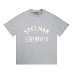 Fear of God Essentials Spelman Arch Letter Mock Neck Loose Short Sleeve T-Shirt
