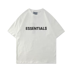 FOG Double Line ESSENTIALS American Trendy Brand Loose Cotton Short sleeved Men's Summer Casual Couple T-shirt Men (1)