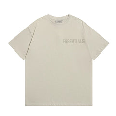 ESSENTIALS Double Line High Street American Loose Couple Trendy Brand FOG Pure Cotton T-shirt Short Sleeve Men's and Women's Summer Top (5)
