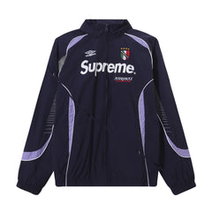 Supreme Racing Zip‑Up Track Jacket Navy Purple
