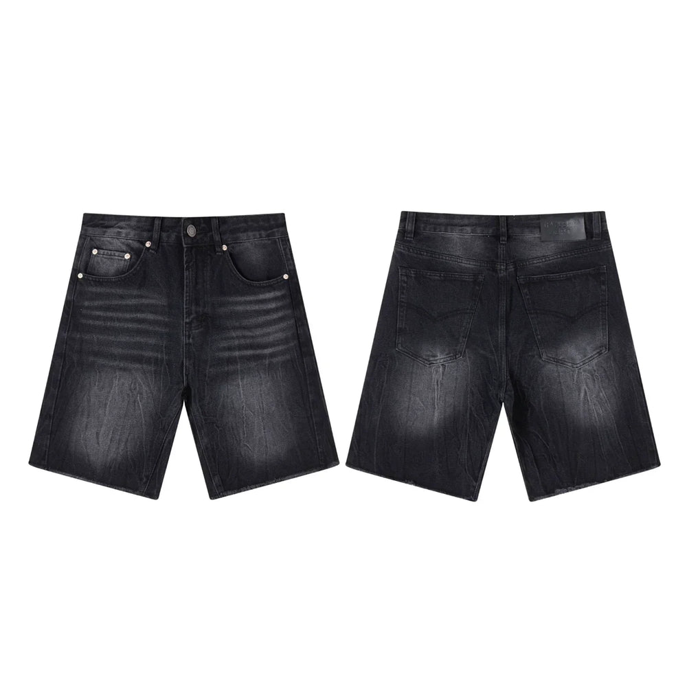 GALLERY DEPT WASHED BLACK DENIM JORT SHORTS