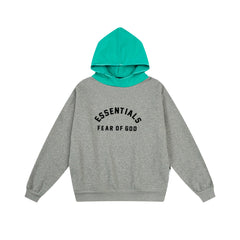 Fear of God Essentials Contrast Hood Arch Logo Pullover Hoodie Heather Gray