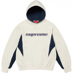 Supreme Off‑White Color Block Script Hoodie