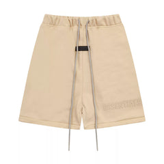 FOG double line ESSENTIALS new American looped silicone letter shorts for men and women loose casual five quarter pants