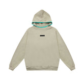 Fear of God Essentials Square Patch Contrast Hood Trim Hoodie Beige