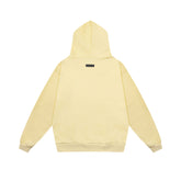Fear of God Essentials Square Patch Pullover Hoodie Pale Yellow