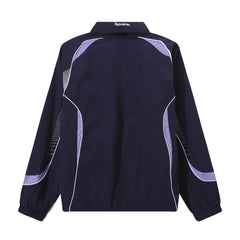 Supreme Racing Zip‑Up Track Jacket Navy Purple