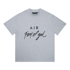 Fear of God Essentials AIR Script Logo Mock Neck Loose Short Sleeve T-Shirt