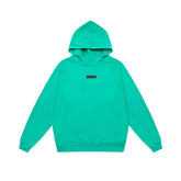 Fear of God Essentials Square Patch Pullover Hoodie Turquoise Green