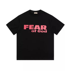 Fear of God Essentials FEAR is Gone Front Back Letter Loose Crew Neck Short Sleeve T-Shirt