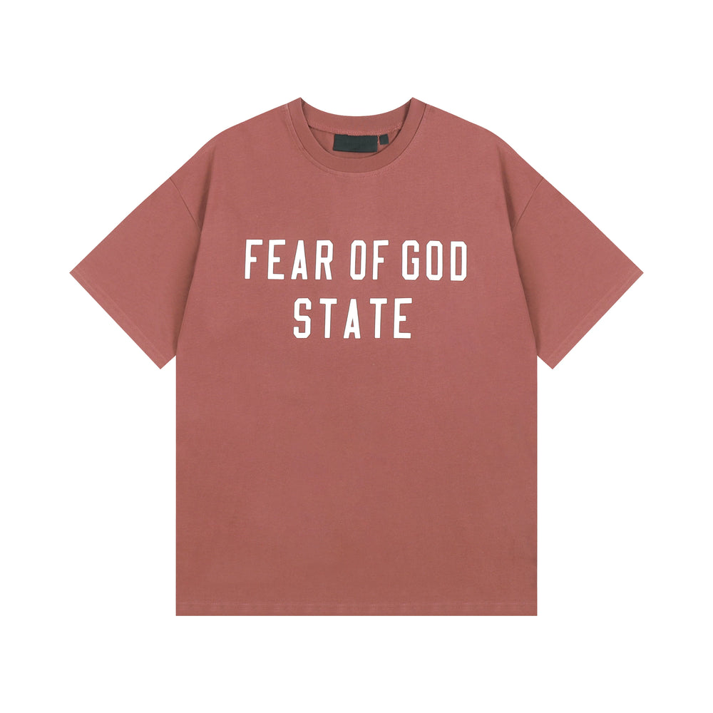 FOG Double Line ESSENTIALS Short Sleeve European and American High Street Loose Summer Couple Round Neck T-shirt Cotton Half Sleeve Men and Women (3)