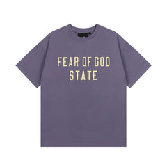 FOG Double Line ESSENTIALS Short Sleeve European and American High Street Loose Summer Couple Round Neck T-shirt Cotton Half Sleeve Men and Women (4)