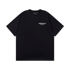 FOG Hip Hop Loose ESSENTIALS High Street Trendy Brand Adhesive Short Sleeve Summer American Men's Pure Cotton Couple T-shirt (3)