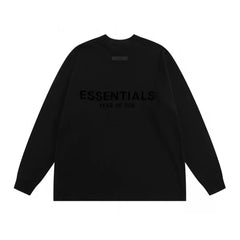 Fear Of God Essentials Front Logo Long Sleeve Tee