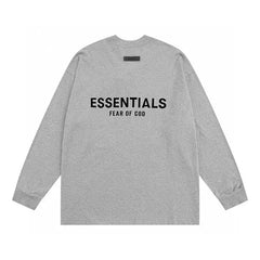 Fear Of God Essentials Front Logo Long Sleeve Tee