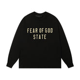 Fear Of God Essentials Fear Of God State Front Print Long Sleeve Tee