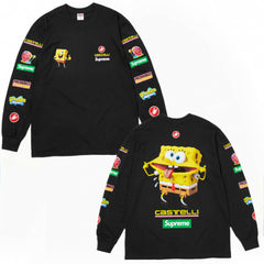 Supreme SpongeBob Collab Long Sleeve Tee
