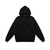 Fear of God Essentials Arch Logo Hoodie Jet Black