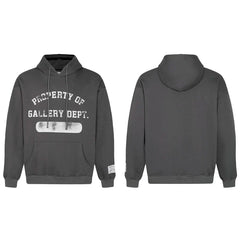 GALLERY DEPT PROPERTY OF BAND‑AID HOODIE DARK GREY