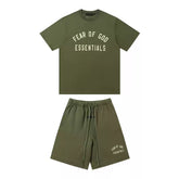 Fear Of God Essentials Logo T-Shirt& Shorts Set