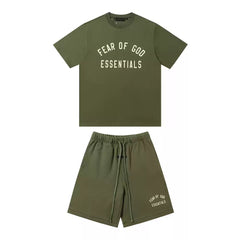 Fear Of God Essentials Logo T-Shirt& Shorts Set