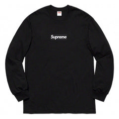 Supreme Box Logo Black Long‑Sleeve Tee