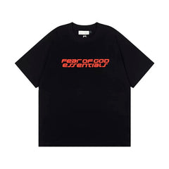 Essentials new high street trendy brand T-shirt for women, American style FOG casual pure cotton short sleeved couple top for men, cross-border