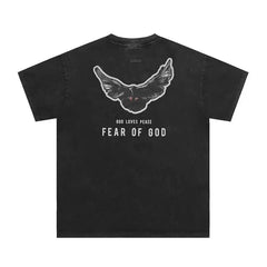 Fear of God Essentials Back Wing Dove Graphic Loose Crew Neck Short Sleeve T-Shirt