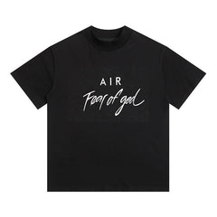 Fear of God Essentials AIR Script Logo Mock Neck Loose Short Sleeve T-Shirt