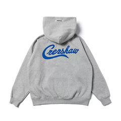 Fear Of God Essentials Blue Contrast Chest Logo Heather Grey Hoodie
