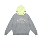 Fear of God Essentials Contrast Hood Arch Logo Pullover Hoodie Heather Gray