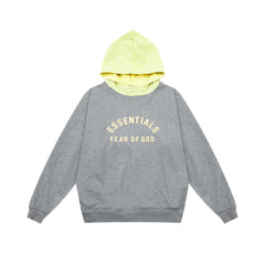 Fear of God Essentials Contrast Hood Arch Logo Pullover Hoodie Heather Gray