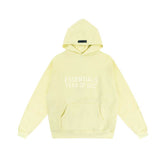 Fear of God Essentials Tonal Front Logo Pullover Hoodie Pale Yellow