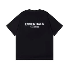 Fear of God Essentials Chest Small Logo Loose Short Sleeve T-Shirt Black