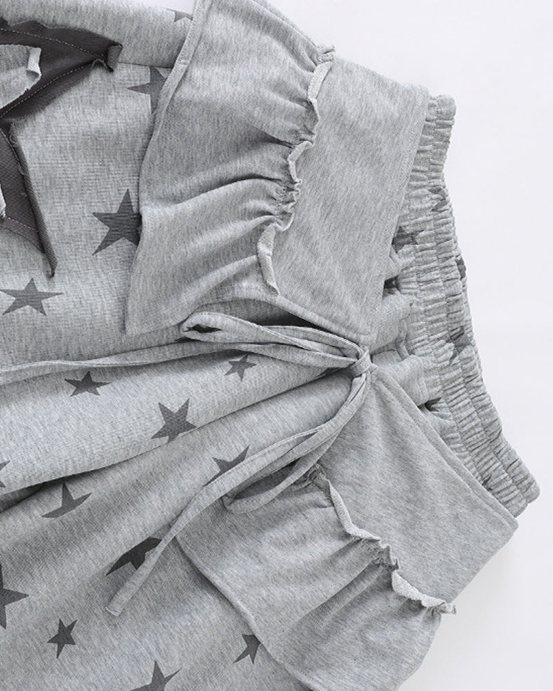 Patchwork color-blocked casual pants