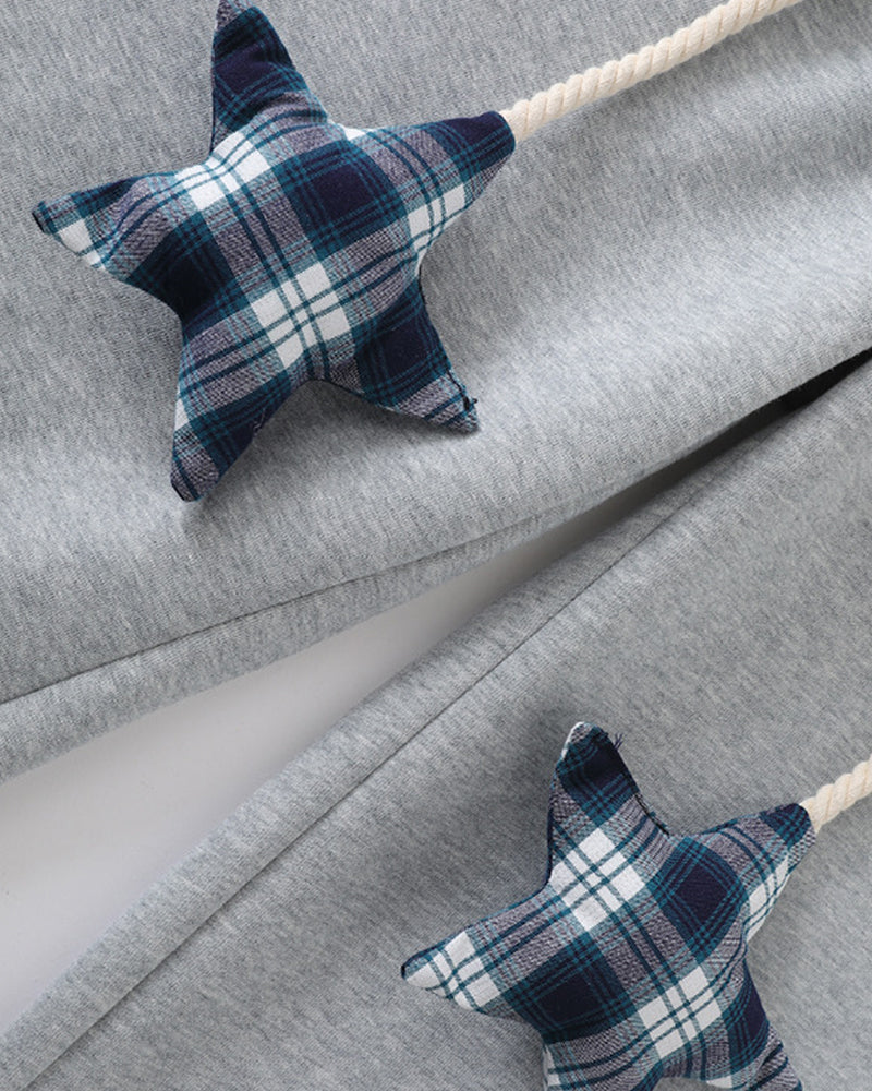 Color-blocked straight-leg sweatpants