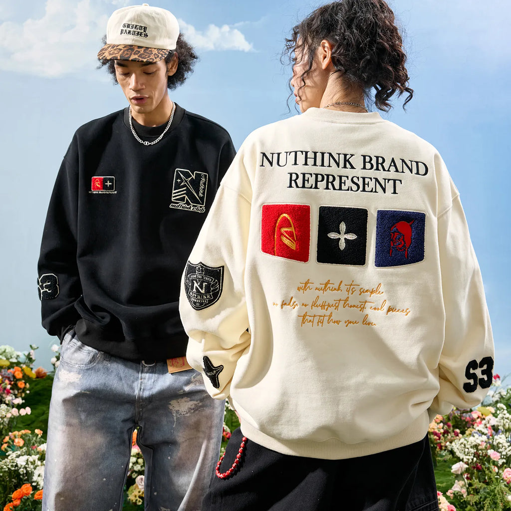 #NT-NU180#Classic Crewneck Casual Sweatshirt